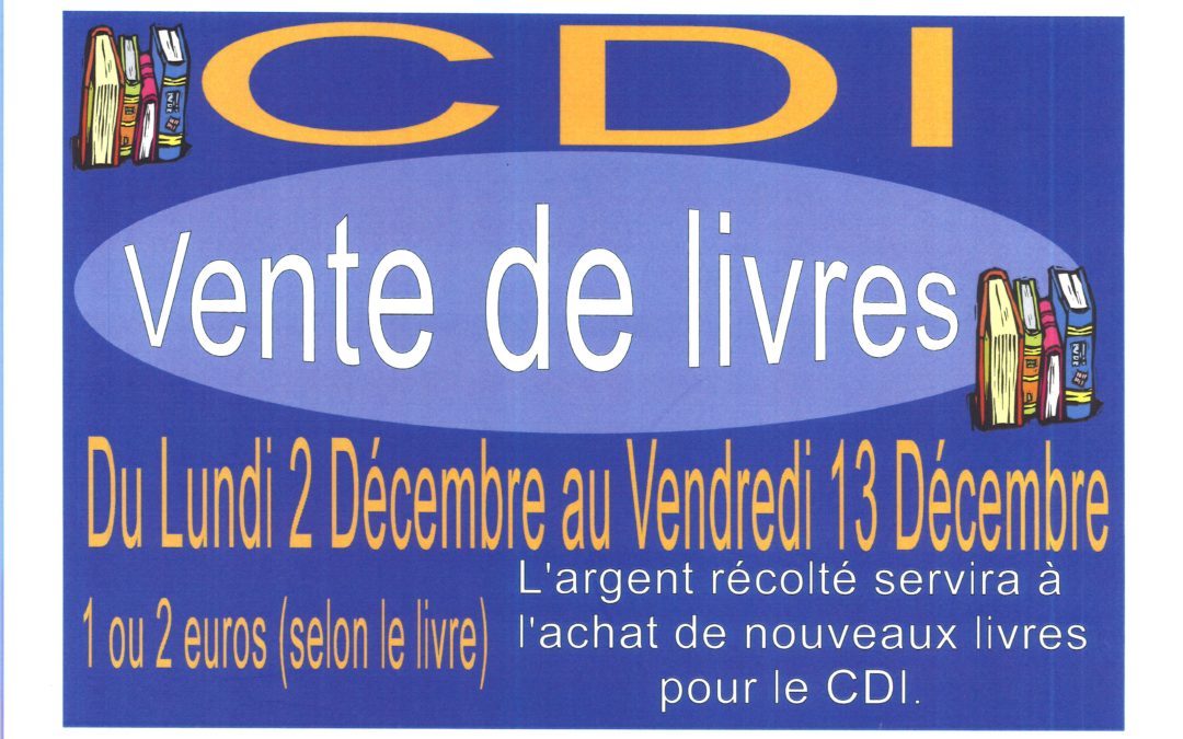 Vente de livres au CDI