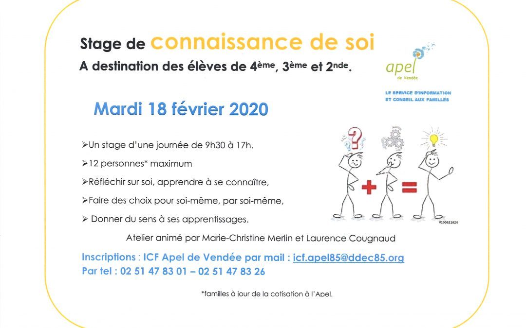 Stage de connaissance de soi – APEL